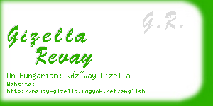 gizella revay business card